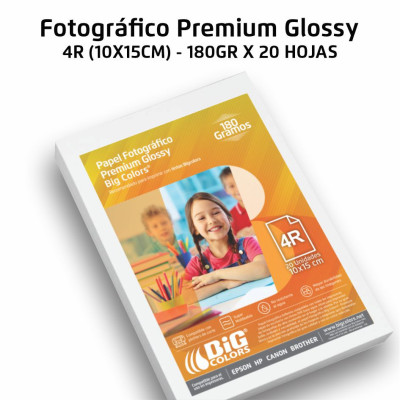PAPEL FOTOGRÁFICO BIG COLORS® PREMIUM GLOSSY