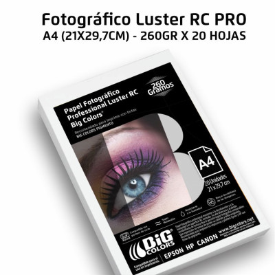 PAPEL FOTOGRAFICO PROFESIONAL LUSTER RC BIG COLORS®