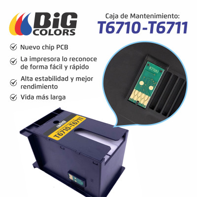 CAJA DE MANTENIMIENTO T6710 - T6711 GENERICA EPSON COMPATIBLE